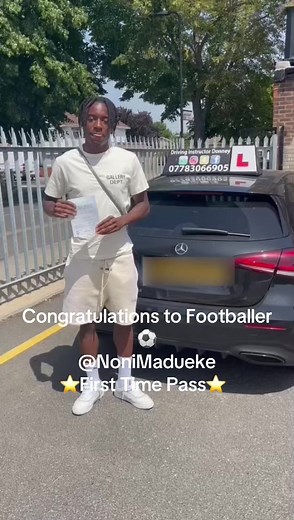 Noni Madueke First Time Auto UK Driving Test Pass with Donney the ADI