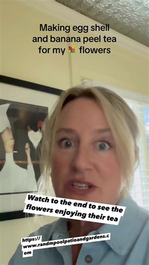 Nicole Hackett on Instagram: "Using banana peels and egg shells to make fertilizer tea for my #flowers. #gardening R&M Pool, Patio, Gifts and Gardens the place for #gardenlovers"