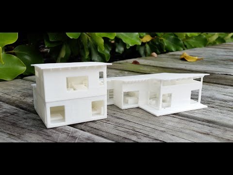 📐 Diorama of 3D Printed Model – Revit to 3D Print (2014 University Project)