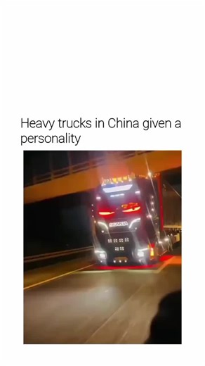 @user_missinng on Instagram: "The post highlights China's "truck personality" culture, a trend since around 2010 where heavy goods vehicle drivers customise fronts with LED strips to form animated faces, evoking characters from films like Cars, as evidenced by viral videos from late 2025 showing expressive "eyes" and "mouths" in red, yellow, and blue lights. Replies reveal mixed reactions, with over 18,000 likes praising the creativity and humour—such as comparisons to Pixar animations—while con
