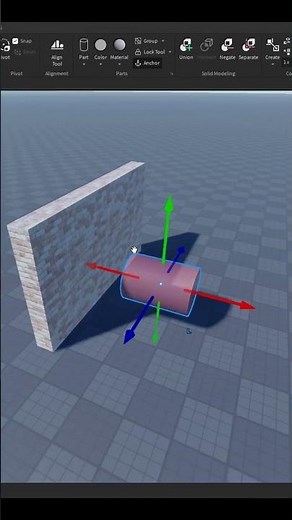 Hole in Roblox wall in seconds #robloxstudio #robloxtips