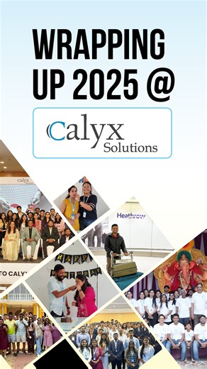 𝗪𝗿𝗮𝗽𝗽𝗶𝗻𝗴 𝗨𝗽 𝟮𝟬𝟮𝟱 From 𝗺𝗶𝗹𝗲𝘀𝘁𝗼𝗻𝗲𝘀 like our first team member in London and successful recruitment drives, to 𝗰𝗲𝗹𝗲𝗯𝗿𝗮𝘁𝗶𝗼𝗻𝘀 — festivals, Women’s & Men’s Day, Goa trip, and Annual Day fun, and 𝗴𝗶𝘃𝗶𝗻𝗴 𝗯𝗮𝗰𝗸 through our CSR initiatives, 2025 was a year of 𝗴𝗿𝗼𝘄𝘁𝗵, 𝗮𝗰𝗵𝗶𝗲𝘃𝗲𝗺𝗲𝗻𝘁𝘀 & 𝘁𝗼𝗴𝗲𝘁𝗵𝗲𝗿𝗻𝗲𝘀𝘀. 🚀 𝗖𝗵𝗲𝗲𝗿𝘀 𝘁𝗼 𝟮𝟬𝟮𝟱, 𝗮𝗻𝗱 𝗵𝗲𝗿𝗲’𝘀 𝘁𝗼 𝗮𝗻 𝗲𝘃𝗲𝗻 𝗯𝗿𝗶𝗴𝗵𝘁𝗲𝗿 𝟮𝟬𝟮𝟲! | Calyx Solutions