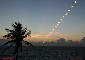 Partial Solar Eclipse Time-Lapse Photograph - Bernews
