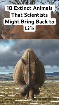 🧬 10 Extinct Animals That Scientists Might Bring Back to Life | NatureX Insight 🌍