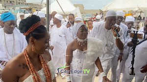 120K views · 1.7K reactions | OONI OF IFE QUEEN OLORI ASHLEY & YEYE FASHOLA DANCE TO LAGOS TRADITIONAL SONGS AT SPECIAL OLOKUN DAY | City Edge TV Reels | Facebook