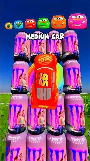 🌟Car Tiny vs Monster Energy GTA 6 Portal… and Turns ULTRA HUGE! 🌟 #shorts #beamngdriv
