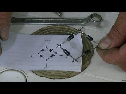 HOW TO MAKE A DIODE BRIDGE RECTIFIER