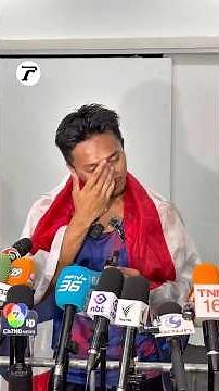 "Thep Bew" shed tears 🥲, thanking his mother and the Athletics Association for their support, as ...