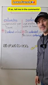 125 reactions · 12 shares | Do not confuse ☝️the verbs "entendre" and "s'entendre" in French  | Learn New French Vocabulary with Moh and Alain  #frenchvocabulary #frenchlearning | OuiTeach & French Becomes Easy | Facebook