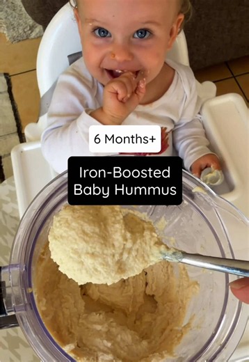 Iron-Boosted Baby Hummus Recipe (6 Months)