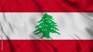 Lebanon flag waving looping footage Full 4K (3840 x 2160) Realistic Lebanon Flag Looping background. Looping Closeup Full 4K (3840 x 2160) footage. Lebanon country flags Full 4K. November 22 2022