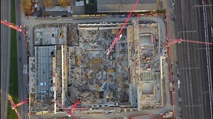 2.4K views · 90 reactions | Unsere zukünftige Heimat wächst! ️  Der neuste Rotating-Flyover über der Swiss Life Arena. | ZSC Lions | Facebook