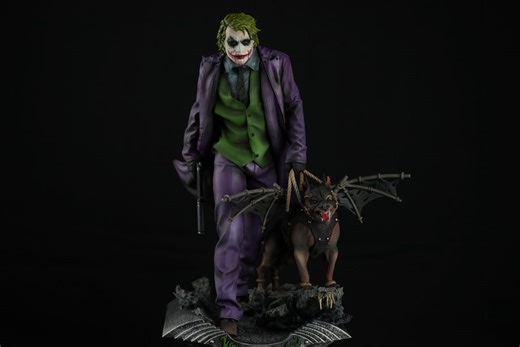 Joker Collectible Figure, Painted Statue, the Dark Knight Inspired - Etsy