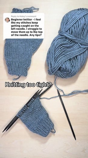 Replying to @Haley here are some suggestions on what may be causing too-tight knitting. Hope that helps! ❤️ #knitting #knittok #knittersoftiktok #knitter #knittingtiktok #knitlife #knitlove #knitaddict #knitaddiction #knitlover #craft #crafttok #craftersoftiktok #knittingtutorial #knittingtutorials #howtoknit #crafttutorial #knittutorial #knittinghelp