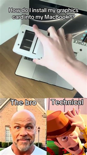 Guys How do I install the gpu on my macbook? #pc #pcgaming #pcgames #gpu #pcbuild