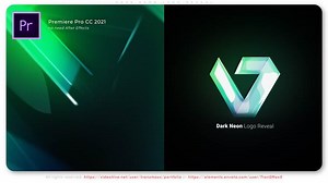 Dark Neon Logo Reveal