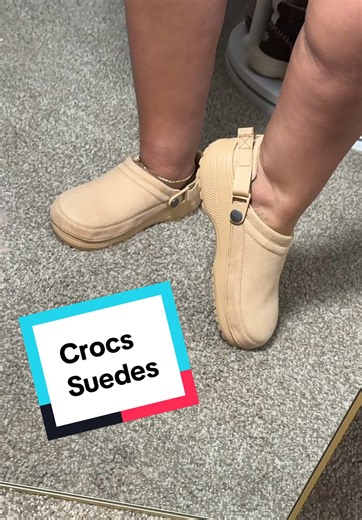 Okay but why do these look so chic? 👏 The suede finish gives luxury vibes, but they’re still that easy slip on comfort we love. Perfect for errands, travel days, or throwing on with denim and a tee. Comfort and style in one shoe. @Crocs #loveatfirstfind #crocsclogs #neutralaesthetic #comfortfirst #casualstyle