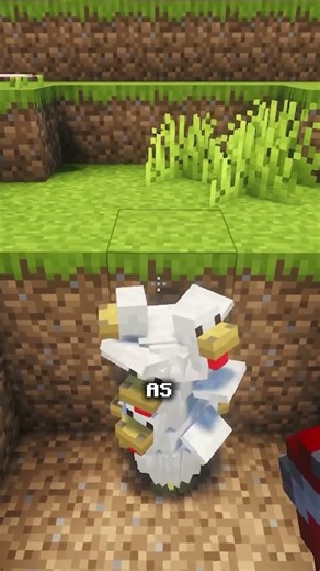 Chicken Launcher: Thousands of Blocks Up #minecraftshorts #minecraft #minecraftsecrets