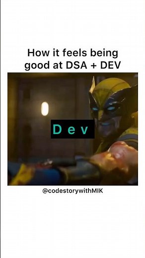 How it feels being good at DSA + Dev 🔥🔥 | codestorywithMIK