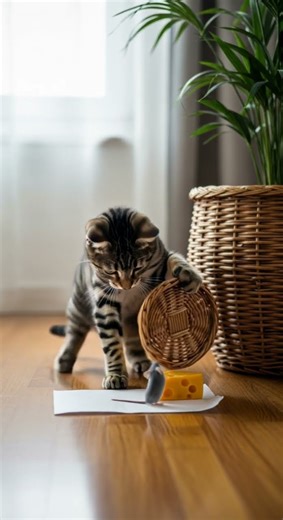 LOL! One bite of cheese and...cat drops the funniest reaction ever #catvideo #funnycats #cheeselover