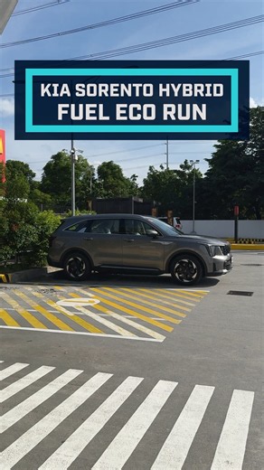 Kia Sorento Turbo Hybrid fuel economy test. #kia #fyp #topgearph