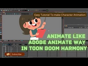 Toon Boom Harmony Character animation Tutorial: Animating a Character Like in Adobe Animate way