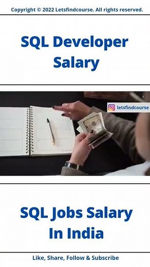 SQL Developer Salary #sql #shorts