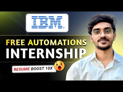 IBM Free Internship 2026 🔥 | Automation SRE Internship | Freshers & Students