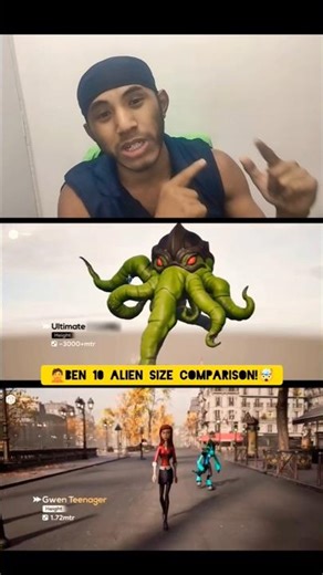 Ben 100 alien size comparison PRAHALAD reaction shorts||#shorts #youtubeshorts #alien #trending