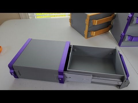 3D Printed Full Extension Linear Rail Drawer (FuExRaPiLiRa)