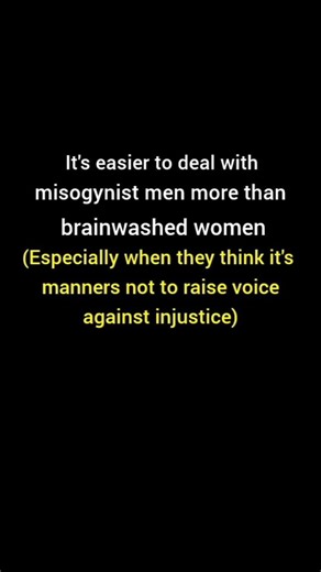 A perfectly brainwashed women #womanempowerment #sheunfolds #selfrespect #trending #relatable