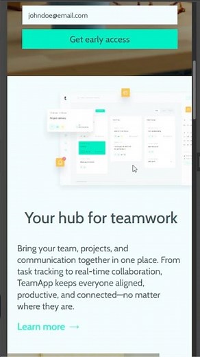 Concept web design with Responsive layout in Webflow