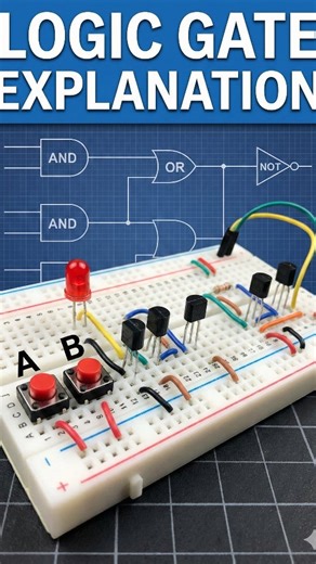 MBT 💥 on Instagram: "Logic gates explanation ... #logicgates #electronics #transistor #engineeringstudent #techvideos"