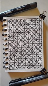 Drawing ideas! pattern from diamond challenge (7 of 100) #pattern #drawing #art #short #youtubeshort