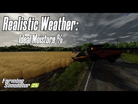 Every moisture range for the Realistic Weather mod.
