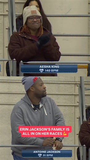 NBC Olympics & Paralympics on Instagram: "Erin Jackson had already qualified for the #WinterOlympics but her family was still feeling the effects of every race! 😅"