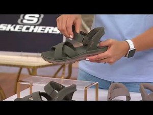 Skechers Slip-ins Easy Going Crossband Sandals on QVC