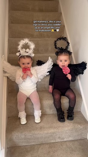 DIY Angel and Devil Toddler Halloween Costume Ideas