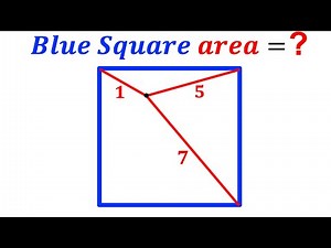 Can you find area of the Blue Square? | (Justify) | #math #maths | #geometry