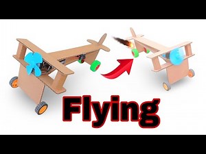 How to Make DIY Plane with DC Motor ✈️ | Cardboard Toy Plane | Easy Science Project