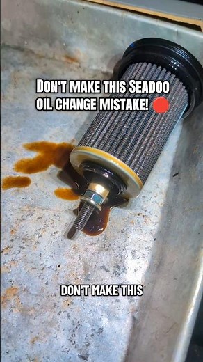 STOP! 🛑 Don't Make This Sea-Doo Oil Change Mistake! #seadoo #seadoolife #jetskis #pwc #ocmd #boating