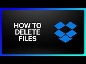 How To Delete Dropbox Files Tutorial