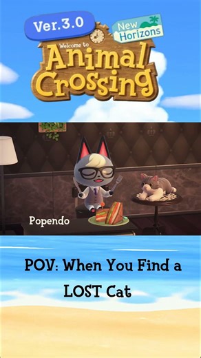 When YOU Find a LOST Cat in ACNH 3.0🐱 #animalcrossing #animalcrossingnewhorizons