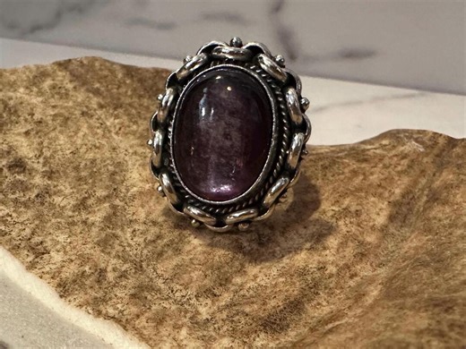 Lepidolite Ring - Etsy