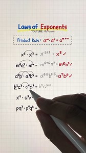 12K views · 163 reactions | Laws of Exponents Review: Solving Using the Product Rule 勞 | Math Love | Facebook