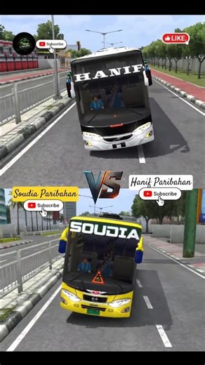 Hanif vs Saudia❤️🔥 | Bus Simulator Indonesia #bussid #shorts #shortsfeed #bd_bus_drive