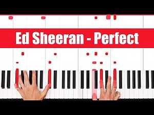 Perfect Ed Sheeran Piano Tutorial Instrumental