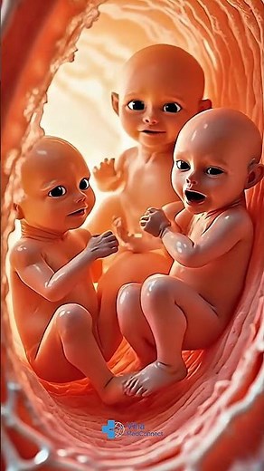 Miracle of Triplets Inside the Womb ❤😍 | #Shorts