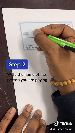 How to write a check