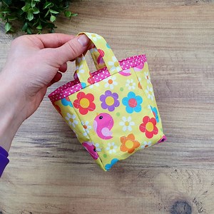 So Sweet 🥰 How to sew a mini basket with handles the easy way? | DIY Vakti